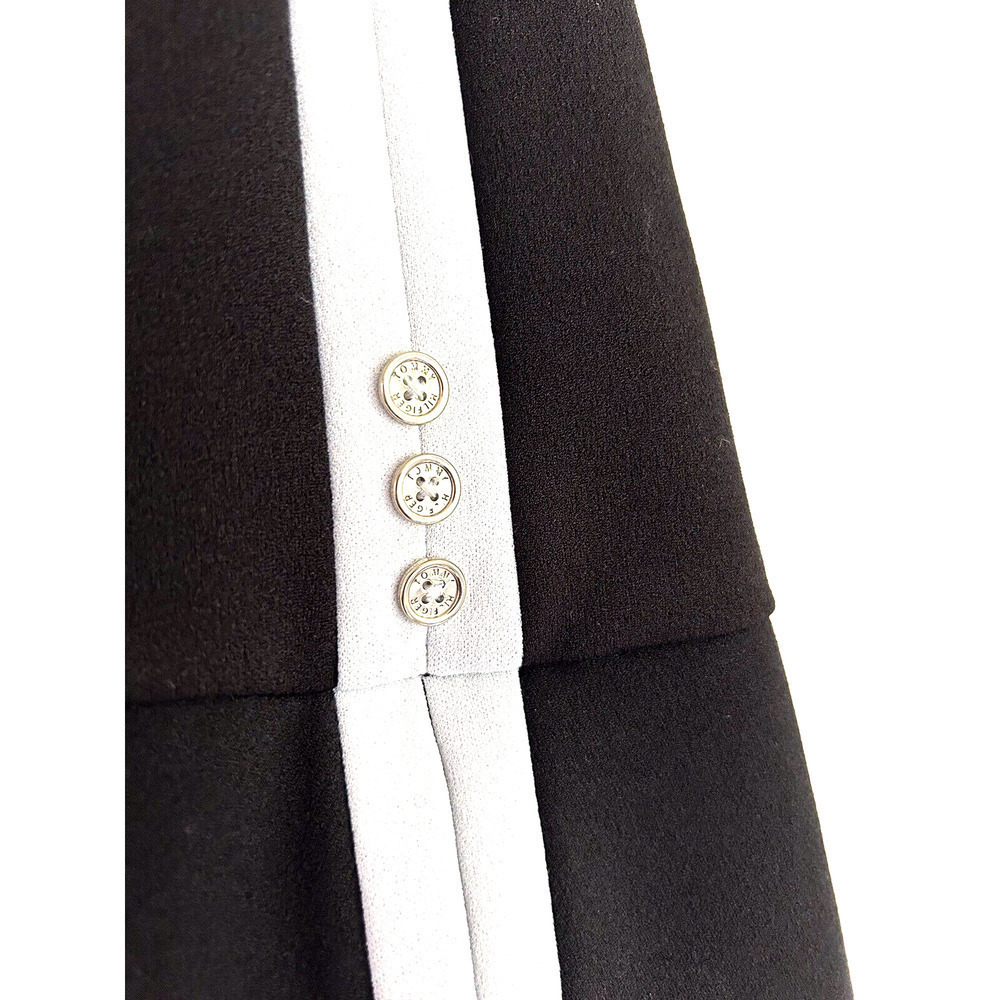 Tommy Hilfiger | Women's Black Sheath Crew Neck Back Zip Dress Size 2 - Picture 4 of 8